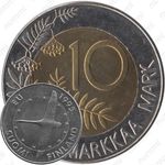 10 марок 1995, лебедь