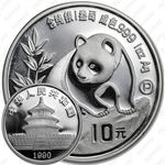 10 юаней 1990, панда
