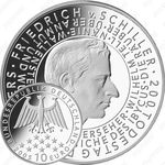 10 евро 2005, Фридриха фон Шиллера