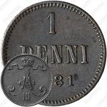1 пенни 1881