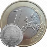 1 евро 2014, регулярный чекан Андорры