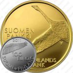 100 евро 2011, лебедь