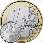 1 евро 2008, регулярный чекан Кипра