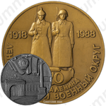 Настольная медаль «70 лет Ленинградскому военному округу»