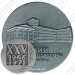 Настольная медаль «25 лет Всесоюзному научно-исследовательскому институту радиоаппаратуры»