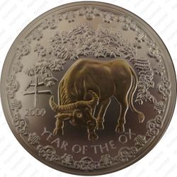 1000 франков 2009, год быка