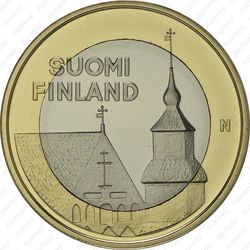 5 евро 2013, церковь Святого Лаврентия - Аверс