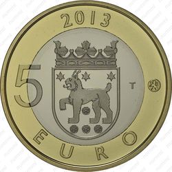 5 евро 2013, церковь Святого Лаврентия - Реверс