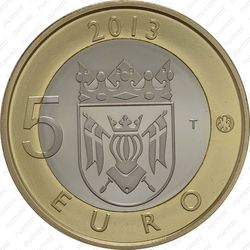 5 евро 2013, Кафедральный собор в Турку - Реверс