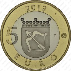 5 евро 2013, крепость Олафсборг - Реверс