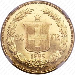 20 франков 1889, B