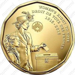 1 доллар 2016, женское избирательное право