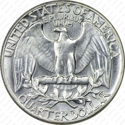 25 центов 1962 - Реверс