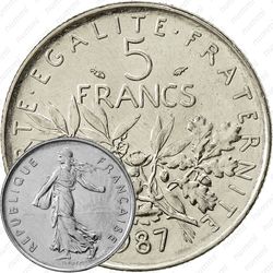 5 франков 1987