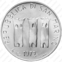 500 лир 1972 - Аверс