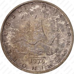 500 лир 1976, дерево - Аверс