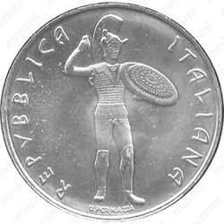 500 лир 1985, Год этрусской культуры - Аверс