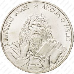 1000 лир 1980 - Реверс