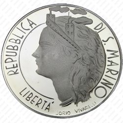 1000 лир 1986 - Аверс