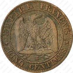 5 сантимов 1861, BB - Реверс