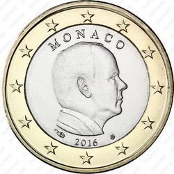 1 евро 2016 - Аверс