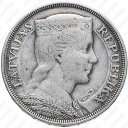 5 латов 1932 - Аверс