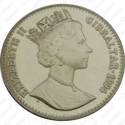 1 крона 1994, серебро - Аверс