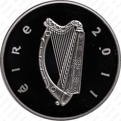 15 евро 2011, лосось - Аверс