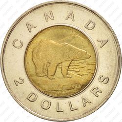 2 доллара 1996 - Реверс