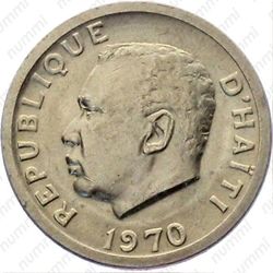 20 сантимов 1970 - Аверс