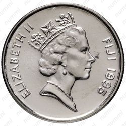 5 центов 1995, Фиджи - Аверс