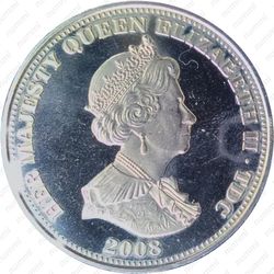 5 фунтов 2008 - Аверс