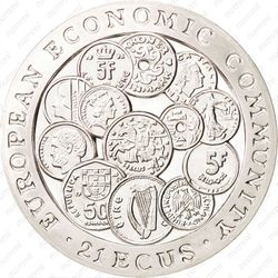 21 экю 1993 - Реверс