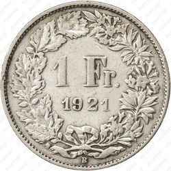 1 франк 1921 - Реверс