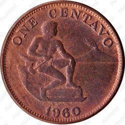 1 сентаво 1960 - Реверс