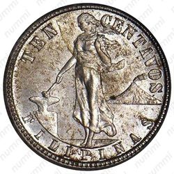 10 сентаво 1915 - Реверс
