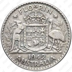 1 флорин 1942 - Реверс