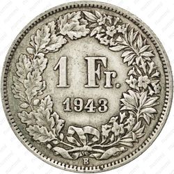 1 франк 1943 - Реверс