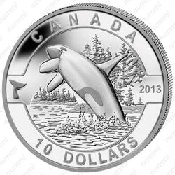 10 долларов 2013 - Реверс