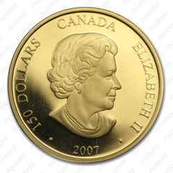 150 долларов 2007, год Свиньи - Аверс