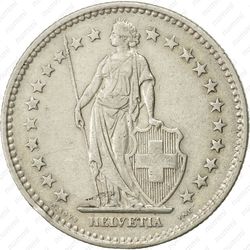 2 франка 1922 - Аверс