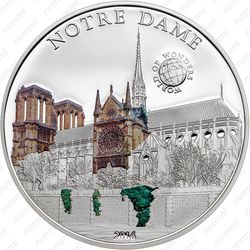 5 долларов 2014, Нотр-Дам Палау - Реверс