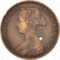 1/2 пенни 1862 - Аверс