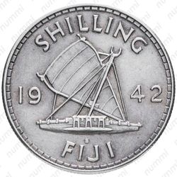 1 шиллинг 1942 - Реверс