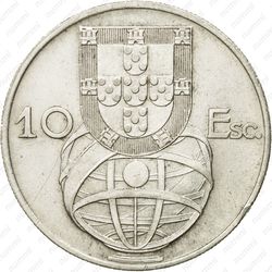 10 эскудо 1955 - Реверс