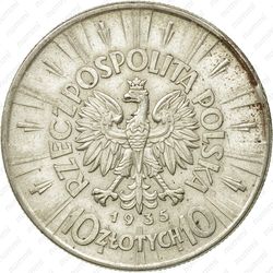 10 злотых 1935 - Аверс