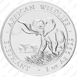 100 шиллингов 2016, слон - Реверс