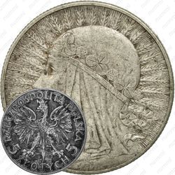 5 злотых 1932, без обозначения монетного двора