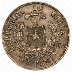 1 песо 1882 [Чили] - Реверс