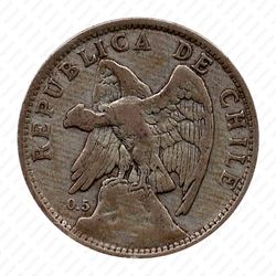 1 песо 1925 [Чили] - Аверс